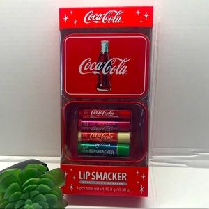 New Coca-Cola Lip Smacker Set 4 - Lip balm & Tin